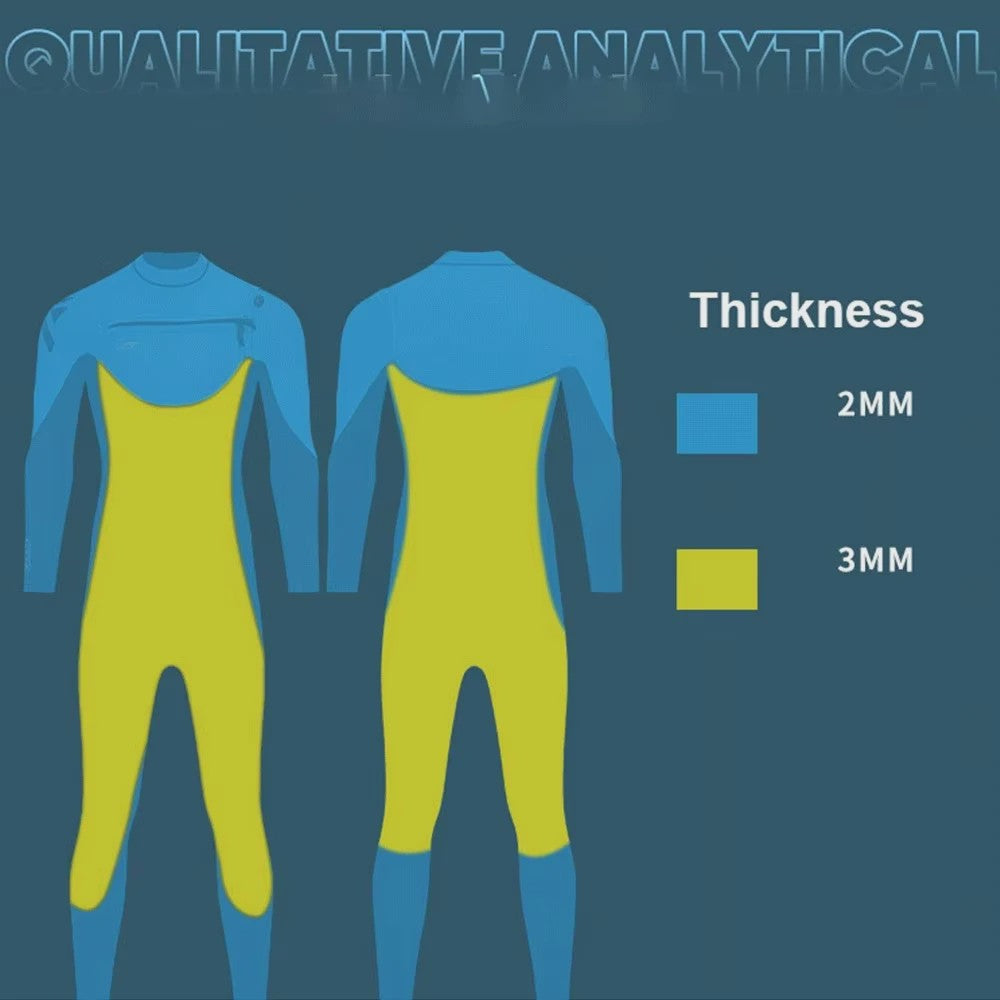 3/2mm Neopreen Wetsuit voor Heren en Dames | Duiken, Surfen, Kitesurfen