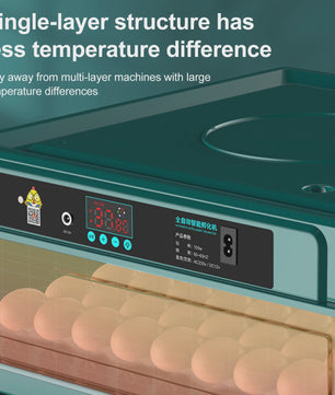 Automatische Broedmachine voor Kippen, Ganzen, Vogels & Kwartels - Enkele/Dubbele Stroom - EU Stekker