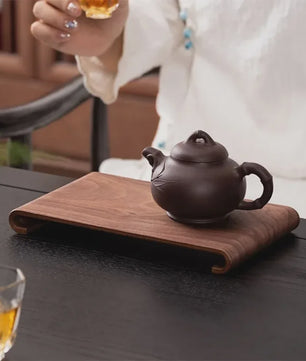 Houten Dienblad Rechthoekig - Decoratief Serveerplateau voor Koffie, Thee & Snacks
