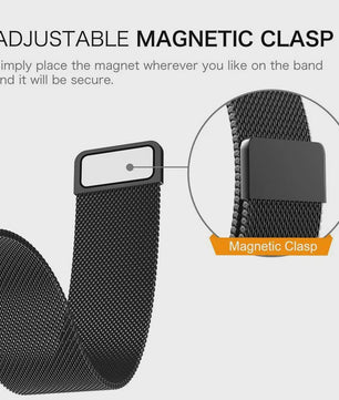 Milanese RVS Horlogeband 18mm 20mm 22mm voor Garmin Vivoactive Venu | Magnetische Sluiting