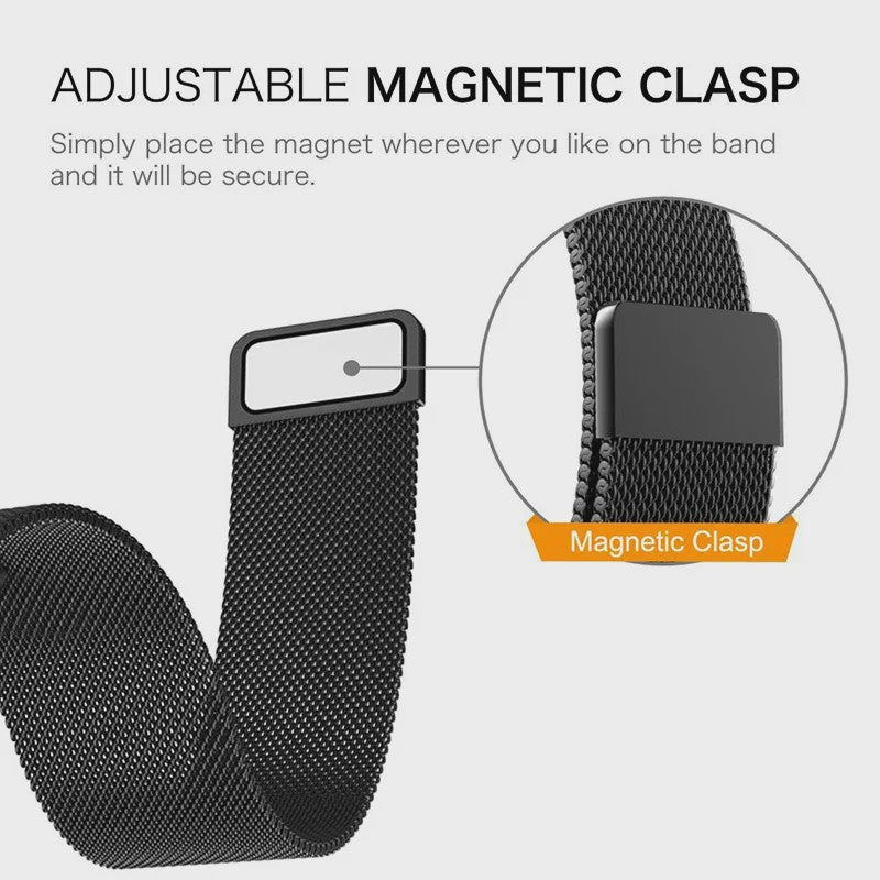 Milanese RVS Horlogeband 18mm 20mm 22mm voor Garmin Vivoactive Venu | Magnetische Sluiting