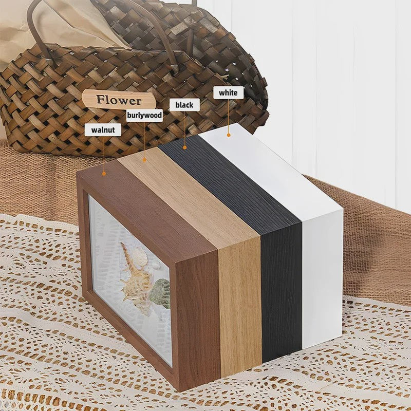 3D Houten Fotolijst - Diepte 3/5cm - Droogbloemen & Specimina