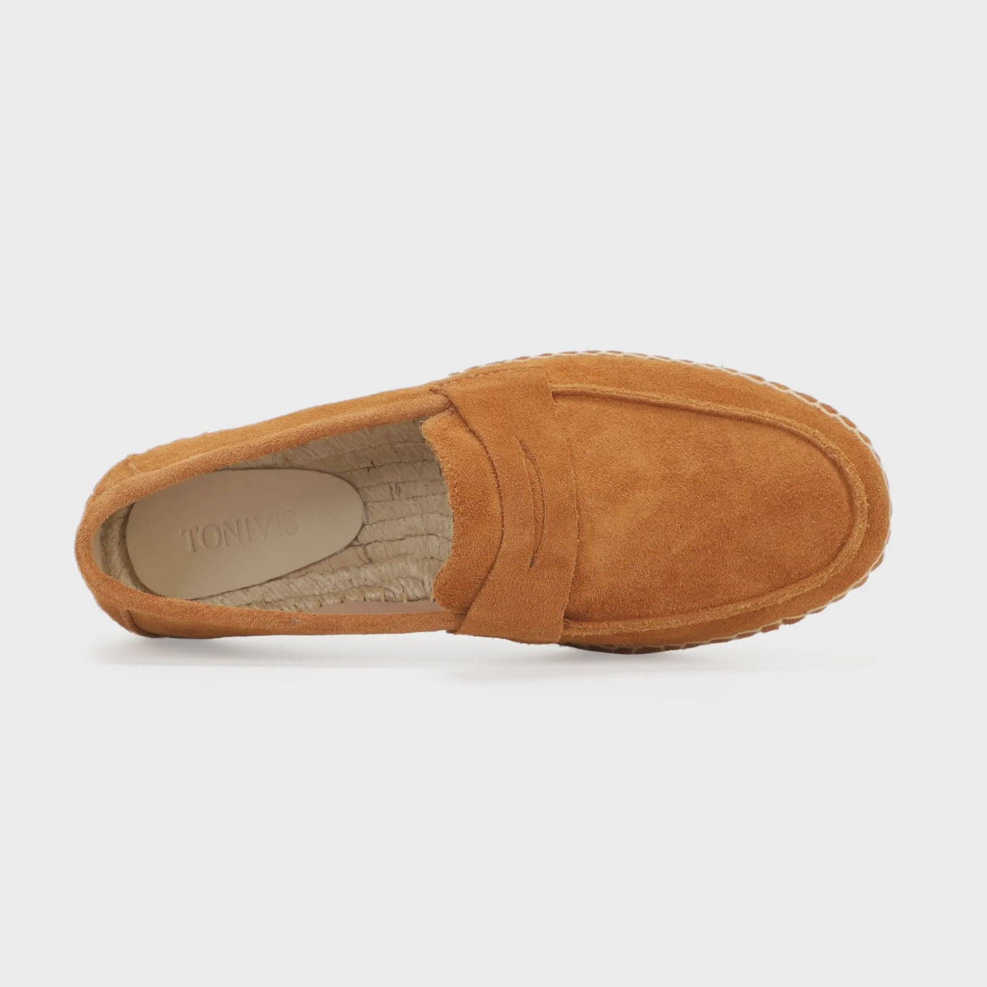 Heren Espadrilles Instappers van Suède Leer met Jute Zool - Casual Zomerschoenen