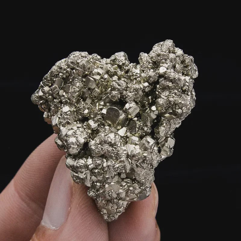 Natuurlijke Peru Pyriet Kristal Cluster - Uniek Mineraal voor Huisdecoratie & Energie