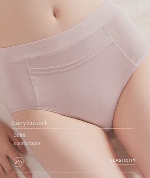 4-Pack Dames Menstruatie Ondergoed - Lekvrij, Hoge Taille Katoen Slips