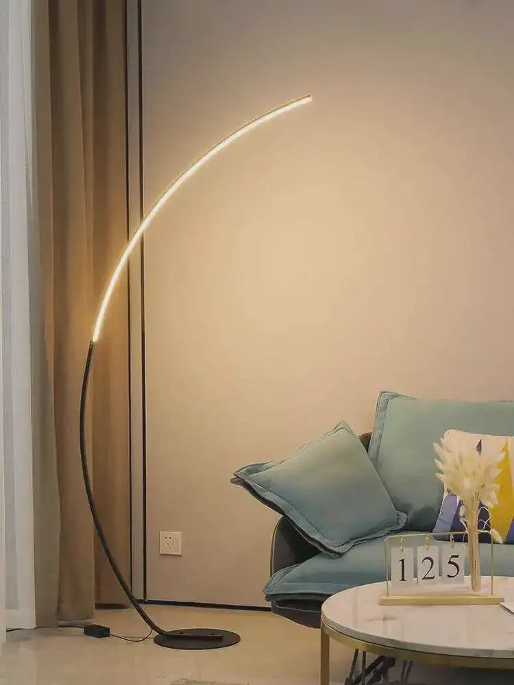 Moderne LED Boog Vloerlamp - Stijlvol Design voor Woonkamer & Slaapkamer