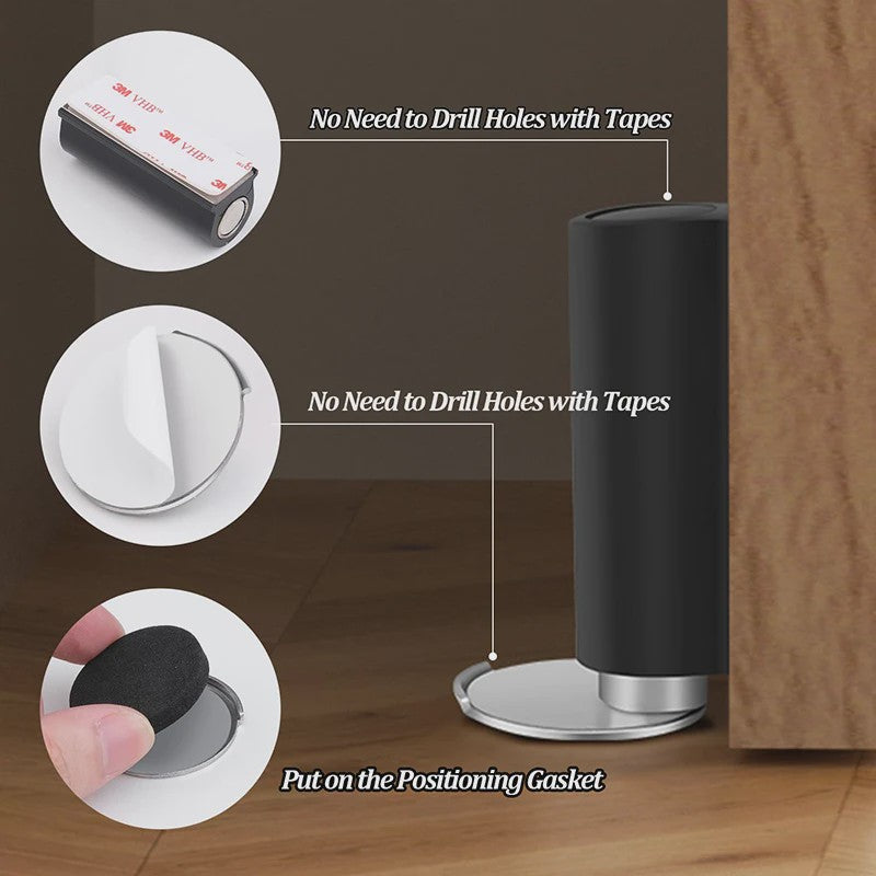 RVS Magnetische Deurstopper - Zelfklevend & Winddicht