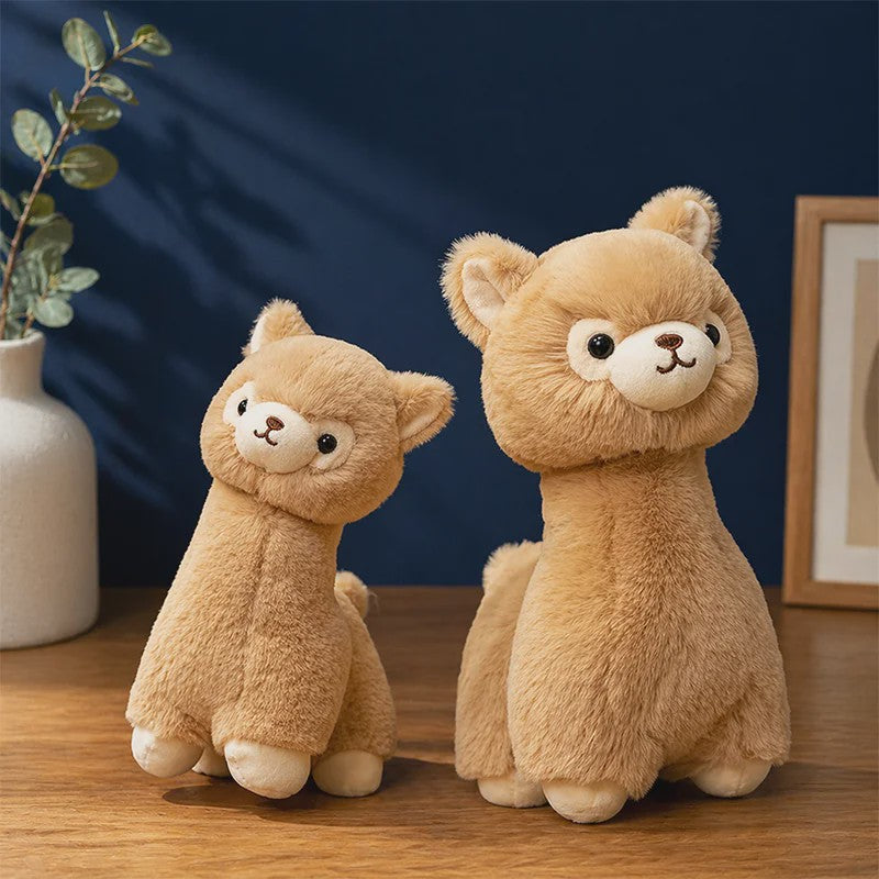 Kawaii Alpaca Pluche Knuffel - Zachte Llama Pluche Dier Speelgoed Pop als Kussen, Cadeau en Kamerdecoratie