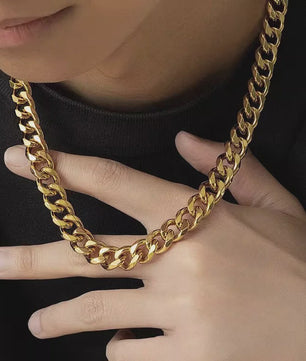 RVS Cuban Link Ketting - Klassiek Punk & Hip-Hop Design voor Heren en Dames