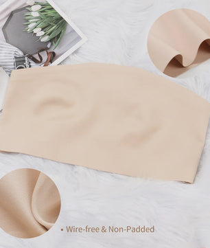 Naadloze Strapless Bandeau Top BH met Siliconen Anti-slip Strip - Comfortabele Lingerie voor Off-shoulder Outfits