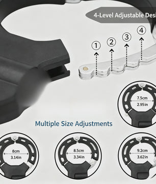 Verstelbaar Kettingslot met Manchet Design - Anti-diefstal Beveiliging voor Scooters, Fietsen en Motoren