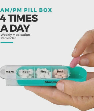 7-Dagen Pillendoos Organizer - 28 Vakjes voor Medicijnen & Supplementen - Ideaal voor Reizen
