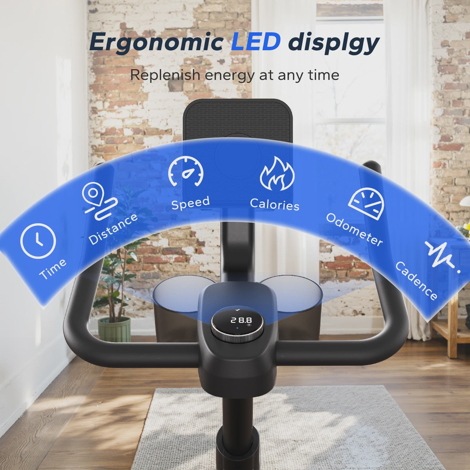 MERACH S26B2 Hometrainer - Stille Magneetweerstand Fiets met App & Fitness Cursussen