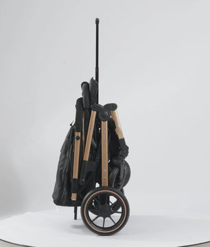 Lichtgewicht Opvouwbare Kinderwagen met Verstelbare Zitting & 4-Wiel Schokabsorptie