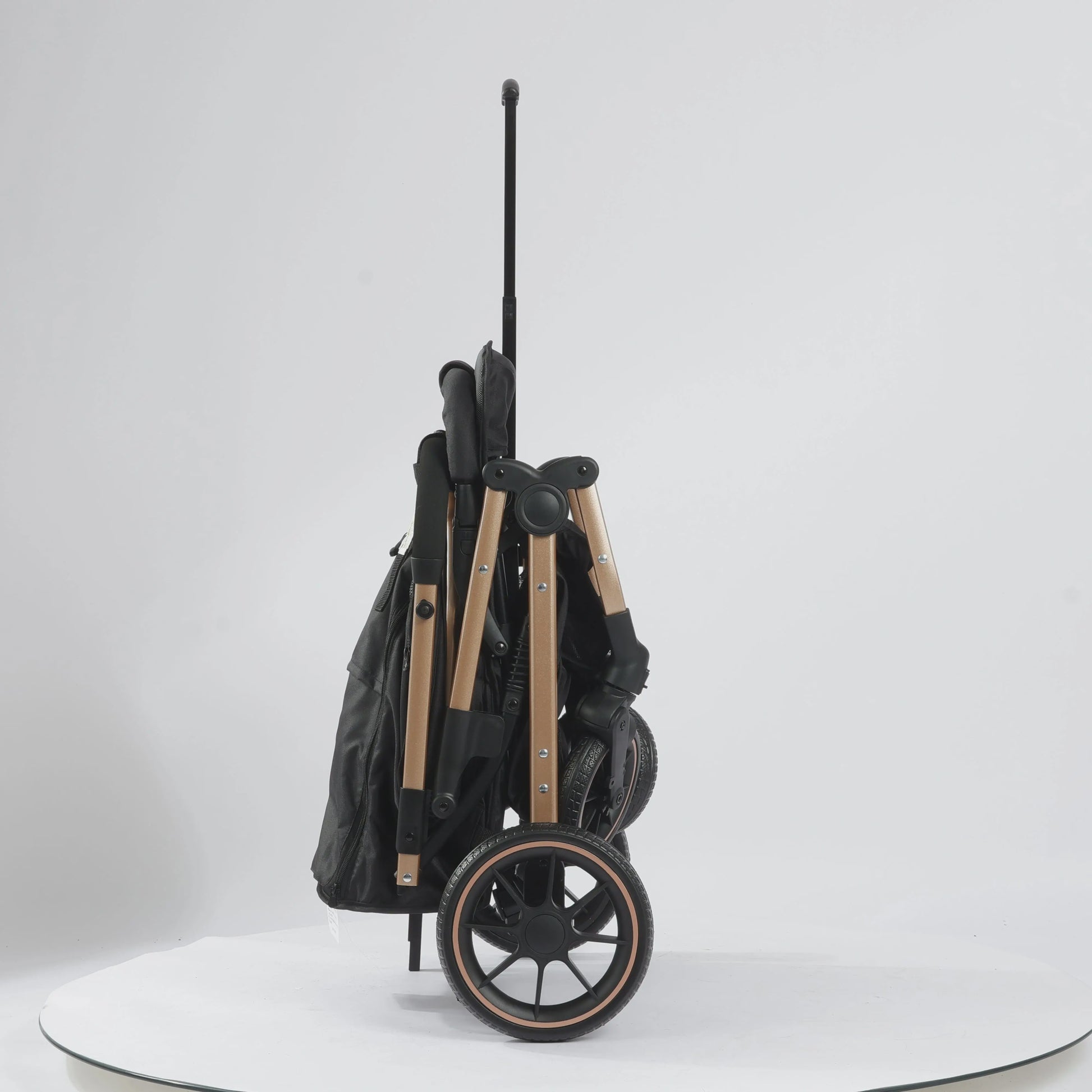 Lichtgewicht Opvouwbare Kinderwagen met Verstelbare Zitting & 4-Wiel Schokabsorptie