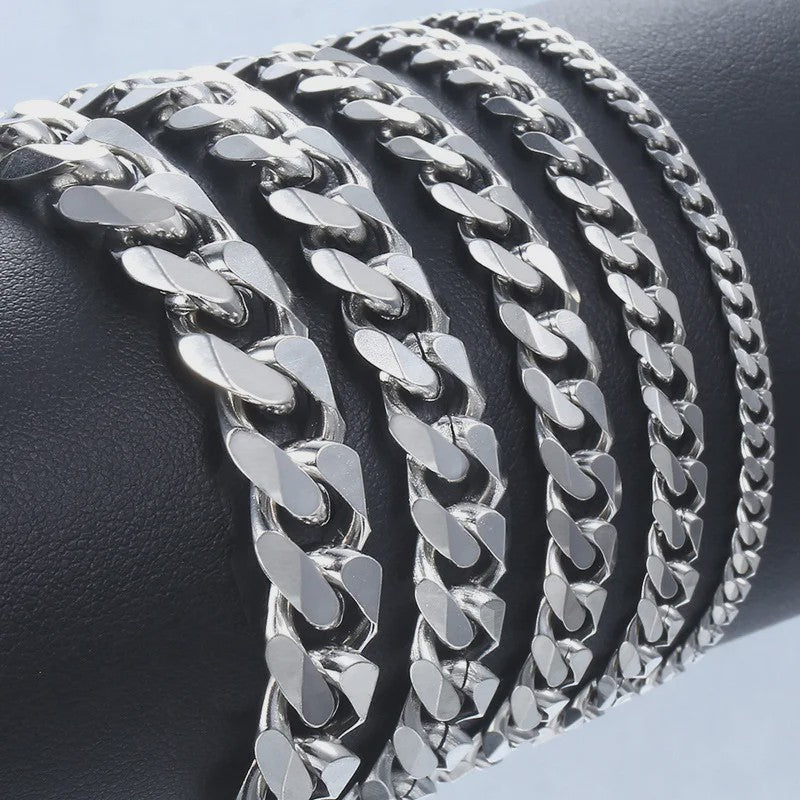 Stijlvolle RVS Cuban Chain Armband voor Heren & Dames - 3-9mm Breed