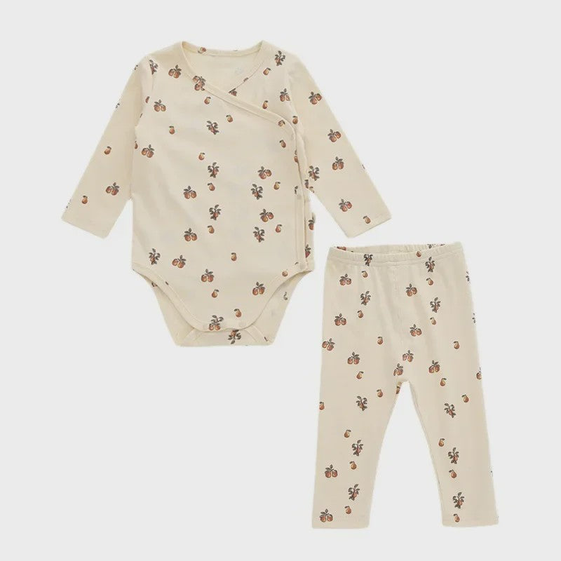 Babykleding Set: Romper met Lange Mouw & Broekje - Herfst/Winter Collectie