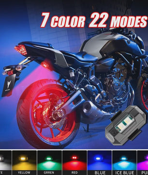 Universeel Mini LED Waarschuwingslicht - 7 Kleuren & 22 Modi - USB Oplaadbaar