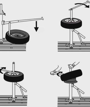 Professionele Bandenwissel Machine voor Auto's - Geschikt voor 6-24 inch Velgen