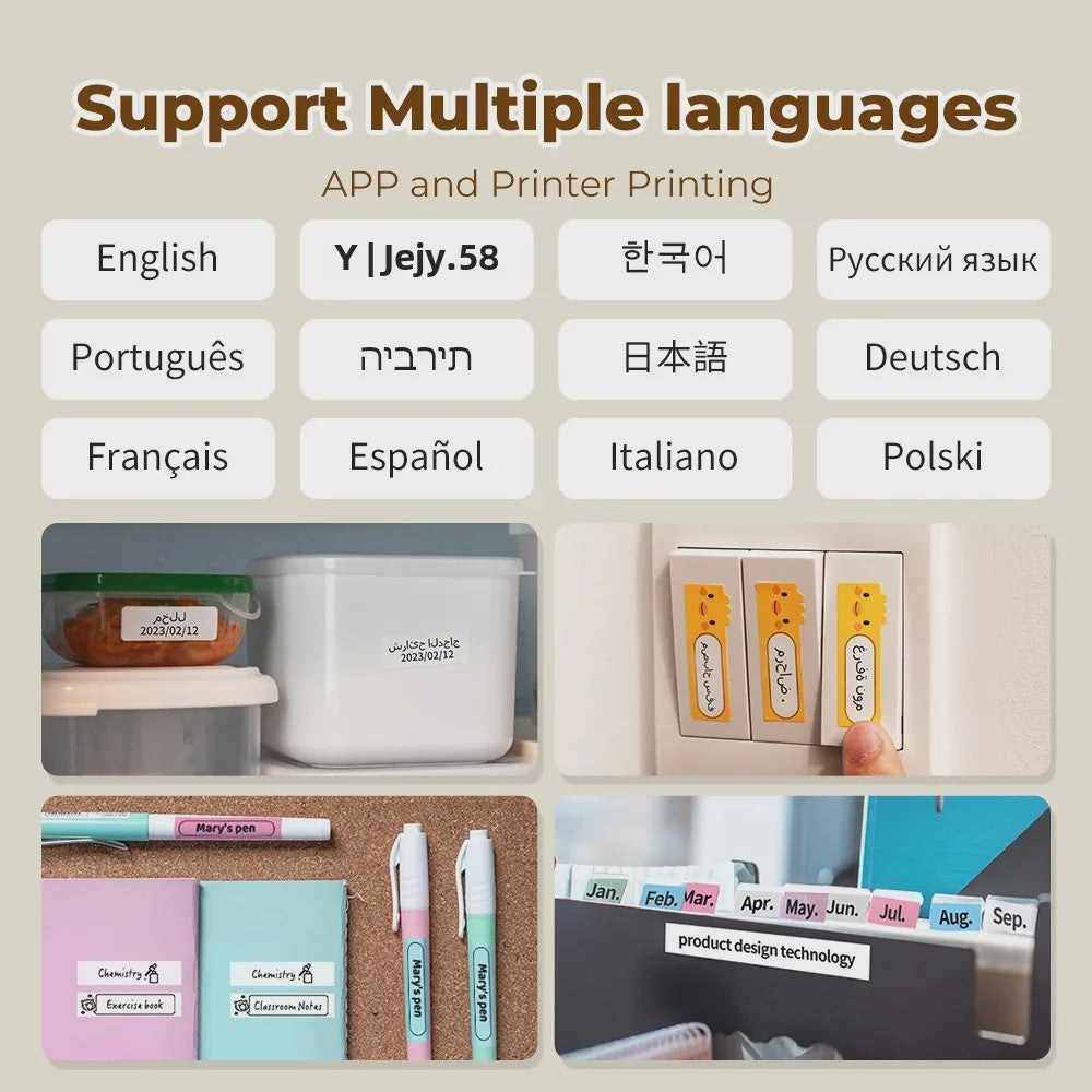 Phomemo Q30 Mini Label Printer: Draagbare Draadloze Sticker Printer