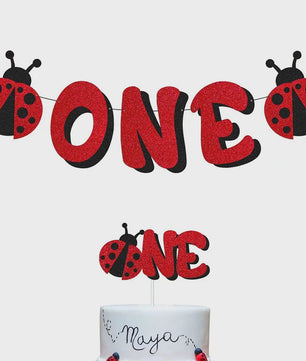 24x Lieveheersbeestje Cupcake Toppers - Rood met Zwarte Stippen - Feestdecoratie