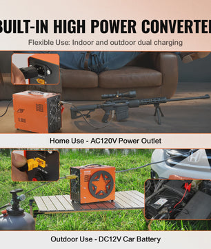 Draagbare PCP Air Compressor 4500PSI/30Mpa - Watervrij, voor Luchtgeweer, Paintball & Duiktank