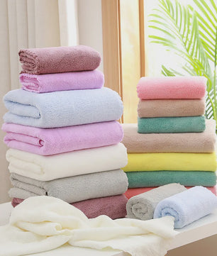Luxe 2-delige Badhanddoeken Set - Super Zacht, Zeer Absorberend & Sneldrogend Koraalfluweel voor Volwassenen, Hotel & Spa
