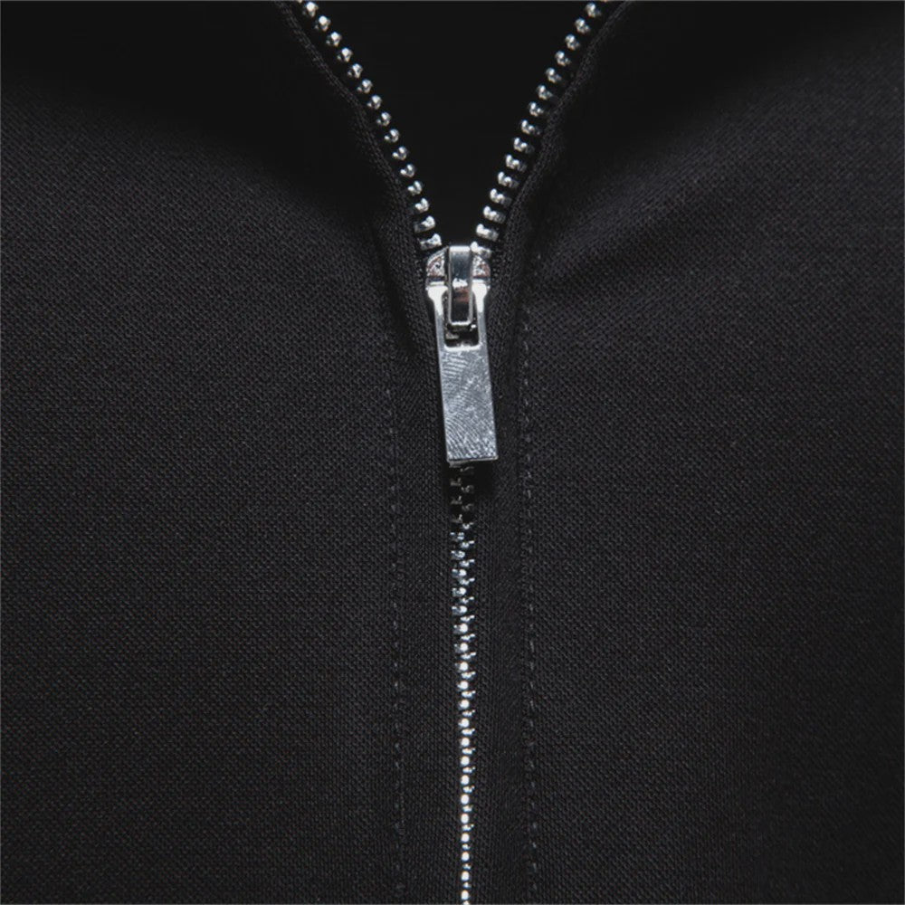 Lichtgewicht Heren Poloshirt met Halve Rits - Ademend en Zomerse Stijl