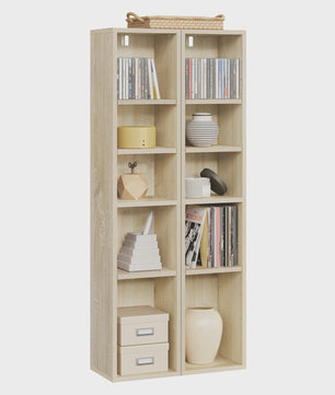 Boekenkast 10 Vakken - Staande Opbergkast voor Woonkamer & Kinderkamer
