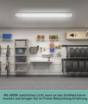 2x LED TL Armatuur met Bewegingssensor - 60cm, 20W, IP66 Waterdicht