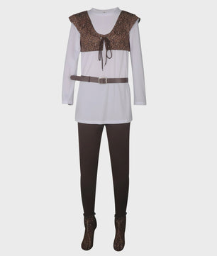 Shrek Cosplay Kostuum Heren - Compleet Halloween Outfit met Shirt, Vest, Broek & Accessoires