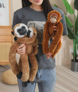 Lange Arm Aap, Luiaard, Orang-oetan & Lemur Pluche Speelgoed - Hangend Knuffel (50/70cm)