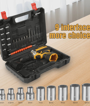 Accu Klopboormachine Set met Lithium-Ion Batterij - Draadloos & Compact