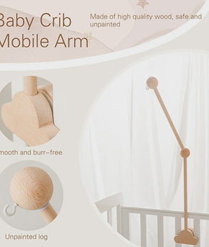 Houten Baby Bedmobiel Armatuur - Veilige & Stijlvolle Ophanging voor Speelgoed
