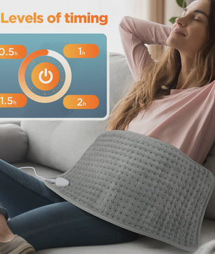 Elektrische Verwarmingsdeken 60x30cm - 10 Warmtestanden & 4 Timers