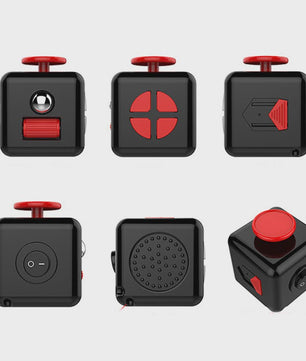 Fidget Cube & Dodecahedron: 6/12 Zijden Stressverlichter & Sensorisch Speelgoed