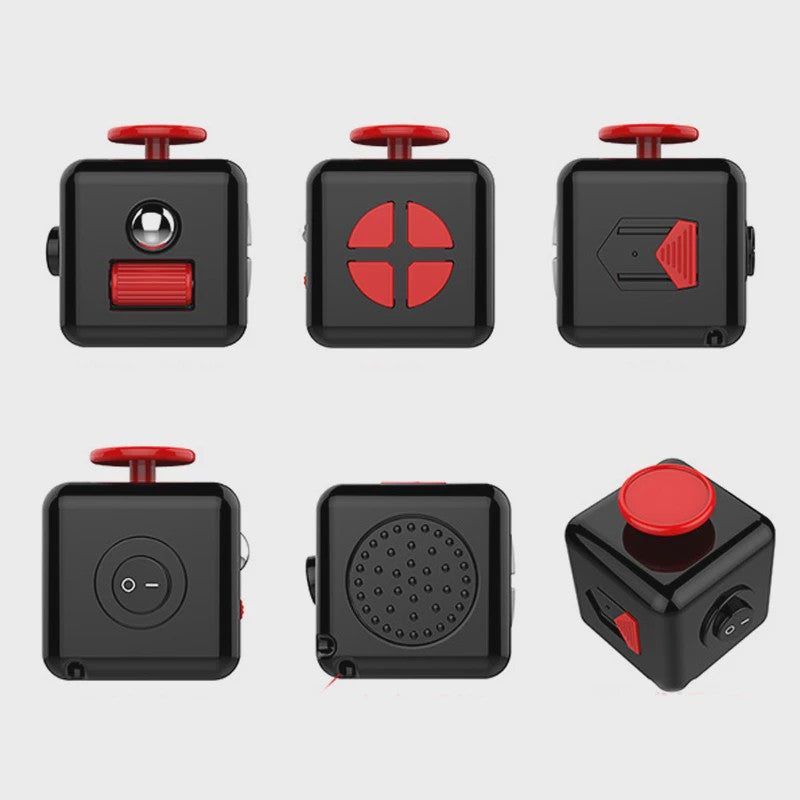 Fidget Cube & Dodecahedron: 6/12 Zijden Stressverlichter & Sensorisch Speelgoed