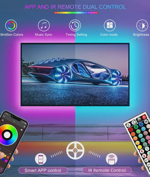 RGB LED Strip Verlichting - Flexibel, APP & Afstandsbediening - 5m t/m 30m - Sfeervolle Decoratie