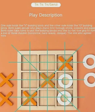 Houten Montessori Boter-kaas-en-eieren Spel: Interactieve Puzzel voor Kinderen - Educatief en Hersentrainend Speelgoed