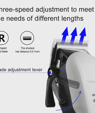 Kemei KM-809A Professionele Draadloze Baardtrimmer & Haarknipper voor Heren