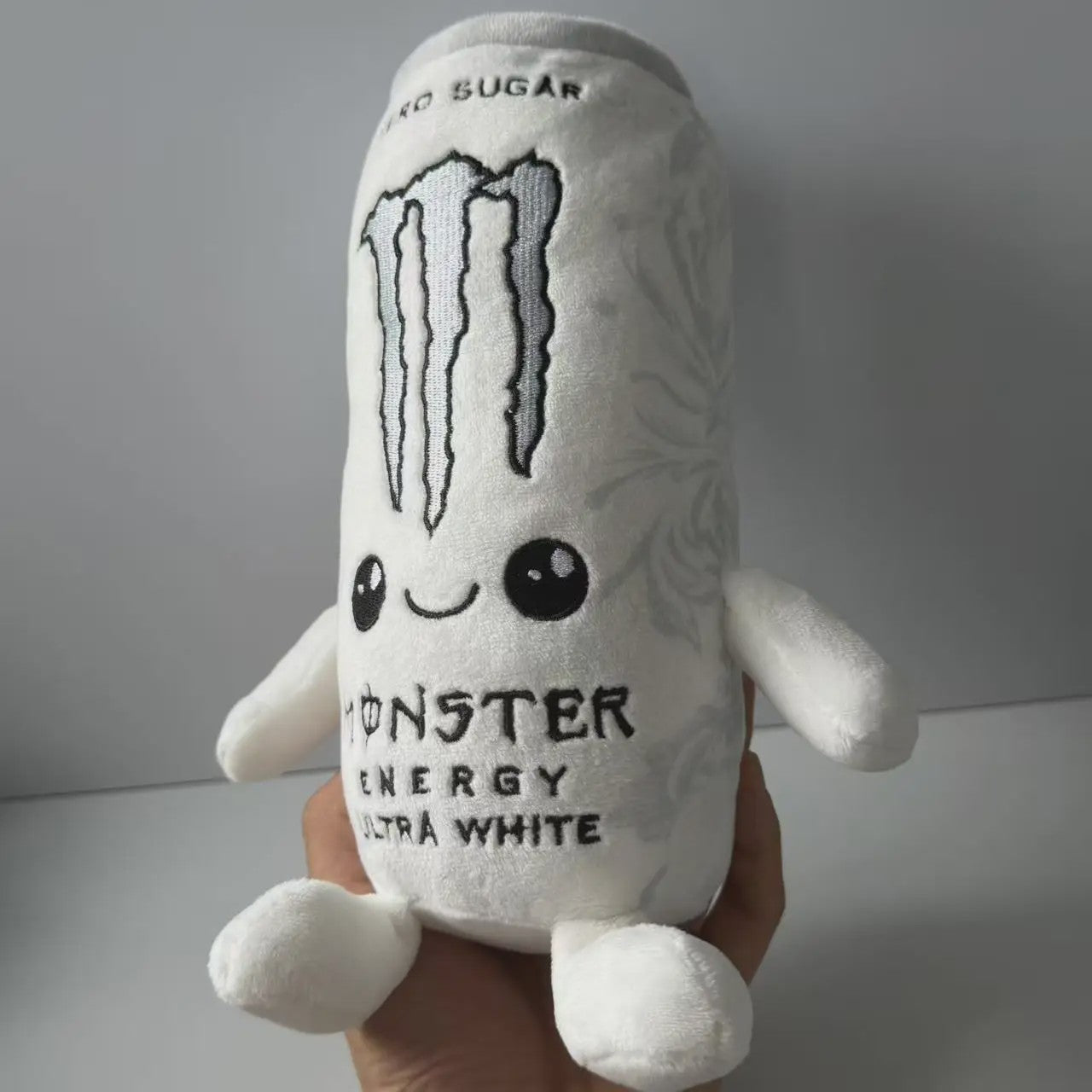 Pluche Energie Blikje 'Zero Sugar Ultra White' - Zacht Speelgoed & Decoratie
