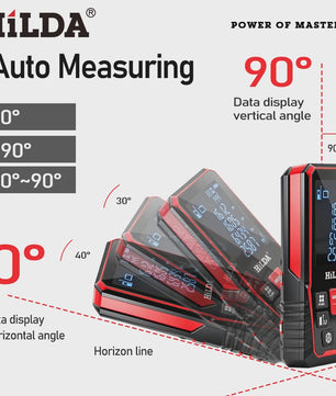 HILDA Digitale Laser Afstandsmeter 50M/100M/120M - Precisie Meetinstrument