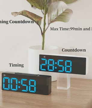 Moderne LED Digitale Wekker met USB, Temperatuur, Datum & Dual Alarm - Automatisch Dimbaar