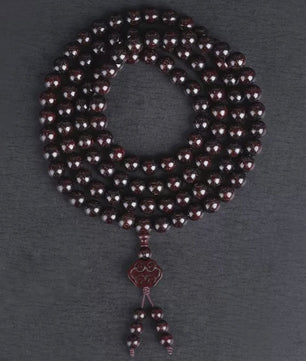 Natuurlijke Sandelhout Gebedskralen Armband - 108 Kralen voor Meditatie & Mannen/Vrouwen