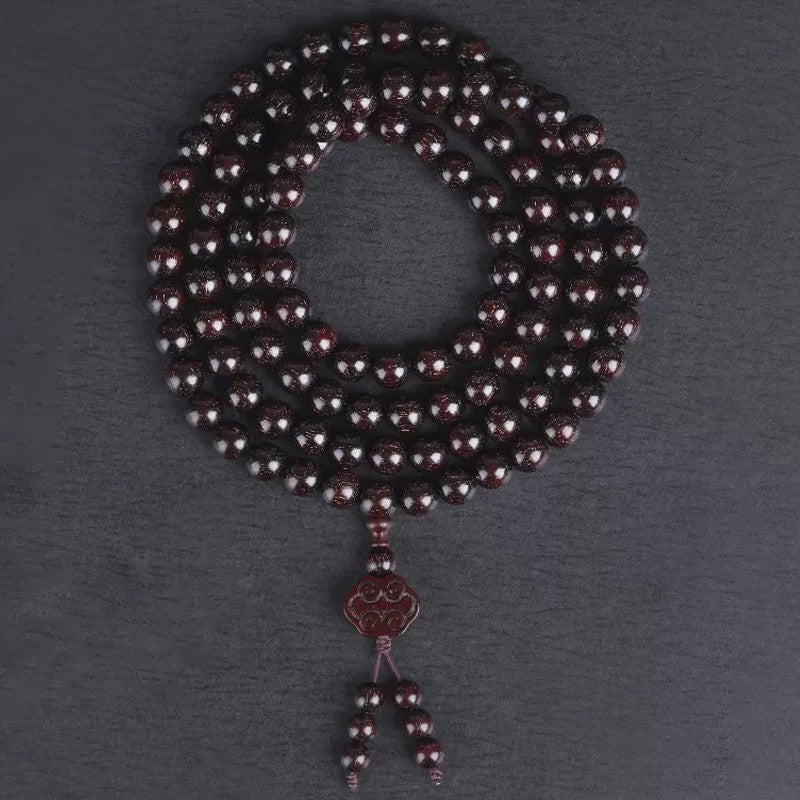 Natuurlijke Sandelhout Gebedskralen Armband - 108 Kralen voor Meditatie & Mannen/Vrouwen