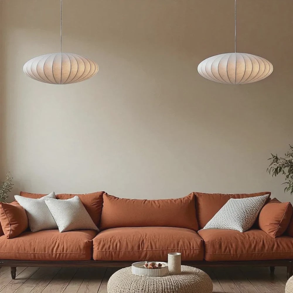 Wabi-Sabi Plafondlamp Zijde - Moderne Hanglamp voor Woonkamer & Restaurant