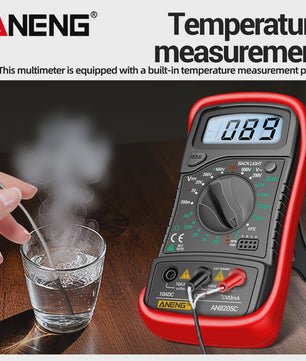 ANENG AN8205C Digitale Multimeter - AC/DC Spanning, Stroom, Weerstand Tester met LCD & Backlight