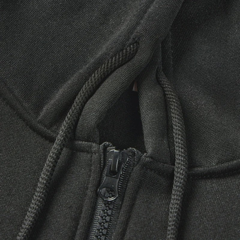 Herfst Heren Casual Hoodie Vest met Rits - Comfortabel & Stijlvol