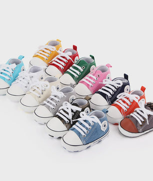 Babyschoenen Canvas Sneakers - Eerste Stapjes Schoentjes met Zachte Zool