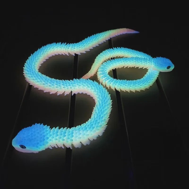 Flexibele Cobra Slang & Ei Statue - 3D Geprint Decoratie Ornament